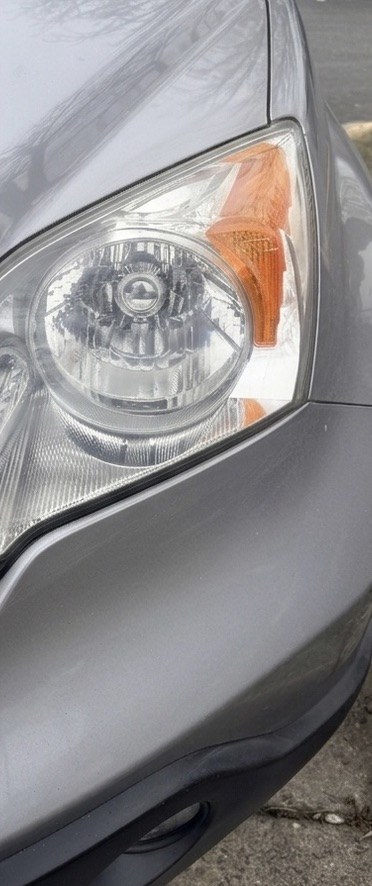 Restored headlight with a clear lens